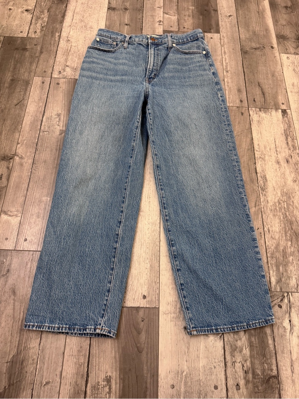 Madewell The Perfect Vintage Wide Leg Cropped Jeans Womens 31 Tall